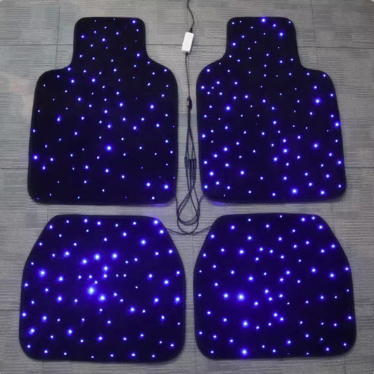 LED car floor mats 4x pcs